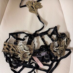 Victoria’s Secret Harness Cage Strappy Around The Neck Panty Size M